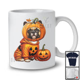 Pumpkin French Bulldog; Adorable Halloween Costume Pumpkin; Dog Owner Family T-Shirt