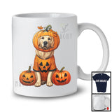 Pumpkin Golden Retriever; Adorable Halloween Costume Pumpkin; Dog Owner Family T-Shirt