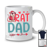 Rat Dad, Humorous Father's Day Red Hat Sunglasses Rat Animal Lover, Matching Family Group T-Shirt