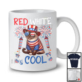 Red White And Cool, Wonderful 4th Of July Burmese Cat Sunglasses American, Patriotic Animal T-Shirt