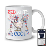 Red White And Cool, Wonderful 4th Of July Chicken American Flag Sunglasses, Patriotic Group T-Shirt