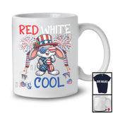 Red White And Cool, Wonderful 4th Of July Rabbit Sunglasses American, Patriotic Animal T-Shirt