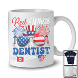 Red White And Dentist Crew, Proud 4th Of July American Flag Glasses, Careers Jobs Group T-Shirt