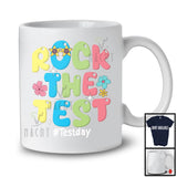 Rock The Test, Humorous Testing Day Test Day Flowers, Matching Teacher Student Group T-Shirt