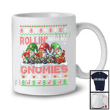 Rollin' With My Gnomies; Fantastic Christmas Sweater Santa Three Gnomes; Family T-Shirt