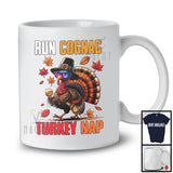 Run Cognac Turkey Nap; Sarcastic Thanksgiving Turkey Sunglasses Cognac; Drinking Drunker T-Shirt