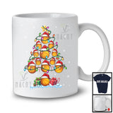 Santa Basketball Christmas Tree; Fantastic X-mas Lights Basketball Equipment Snow; Sport Player T-Shirt