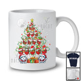 Santa Bunny And Beer Glasses Christmas Tree; Cheerful X-mas Drinking Drunker; Family T-Shirt