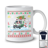 Santa Carrying Christmas Tree On Ambulance; Awesome Christmas Sweater Snowman; Driver T-Shirt