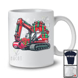 Santa Driving Excavator, Awesome Christmas Santa Driver Team, Matching Family X-mas Group T-Shirt