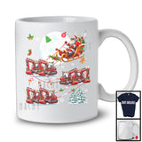 Santa Driving Reindeer Excavator Sleigh; Wonderful Christmas Santa Sleigh; Snow Family T-Shirt