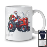 Santa Driving Tractor, Awesome Christmas Santa Driver Team, Matching Family X-mas Group T-Shirt