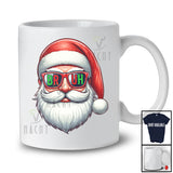 Santa Face; Humorous Christmas Santa Wearing Sunglasses; Pajamas Matching Family Group T-Shirt