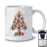 Santa Football Christmas Tree; Fantastic X-mas Lights Football Equipment Snow; Sport Player T-Shirt