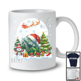 Santa Iguana With X-mas Tree Snowman, Adorable Christmas Santa Wild Animal, Family Group T-Shirt
