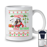 Santa It's Cold Outside; Awesome Christmas Sweater Santa Women; Snowing Family Group T-Shirt