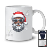 Santa Men Afro Face Sunglasses; Joyful Christmas Black Afro African Santa; Friends Family Group T-Shirt