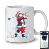 Santa Playing Golf, Humorous Christmas Santa Sport Player Team, Family X-mas Group T-Shirt