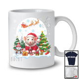 Santa Rat With X-mas Tree Snowman, Adorable Christmas Santa Wild Animal, Family Group T-Shirt