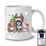 Santa Reindeer French Bulldog, Adorable Christmas Tree Gnome Snowman, X-mas Family Group T-Shirt