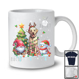 Santa Reindeer Labrador, Adorable Christmas Tree Gnome Snowman, X-mas Family Group T-Shirt