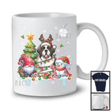 Santa Reindeer St Bernard, Adorable Christmas Tree Gnome Snowman, X-mas Family Group T-Shirt