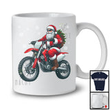 Santa Riding Dirt Bike, Awesome Christmas Santa Rider Biker Team, Family X-mas Group T-Shirt