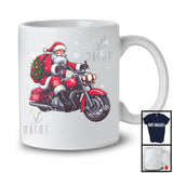 Santa Riding Motorcycle, Awesome Christmas Santa Rider Biker Team, Family X-mas Group T-Shirt