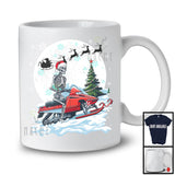 Santa Skeleton Snowmobile; Fantastic Christmas Moon Tree Skeleton Lover; X-mas Family Group T-Shirt