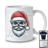 Santa Skull Snowing Around; Scary Christmas Santa Skull Lover; Matching X-mas Family Group T-Shirt