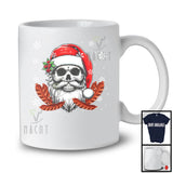 Santa Skull With Sausage; Wonderful Christmas Santa Skull Food Lover; X-mas Family Group T-Shirt