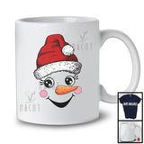 Santa Snowman Face Cosplay; Humorous Christmas Snowman; Matching X-mas Family Group T-Shirt