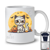 Scary Cat Mummy, Awesome Halloween Costume Moon Pumpkins Lover, Family Group T-Shirt