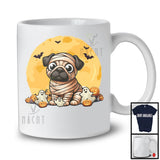 Scary Pug Mummy, Awesome Halloween Costume Moon Pumpkins Lover, Family Group T-Shirt