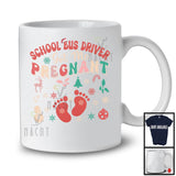 School Bus Driver Got Me Pregnant; Cheerful Christmas Pregnancy Announcement Santa; Jobs Family T-Shirt