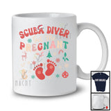 Scuba Diver Got Me Pregnant; Cheerful Christmas Pregnancy Announcement Santa; Jobs Family T-Shirt