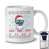 Scuba Diving Santa Face H2O; Wonderful Christmas Scuba Diver; X-mas Sweater Family Group T-Shirt