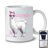 She's A Bad Stepmom Llama; Humorous Mother's Day Heart Sunglasses Llama; Family Group T-Shirt