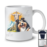 Shetland Sheepdog Selfie With Jesus Statue; Lovely Shetland Sheepdog Owner; Family Group T-Shirt