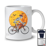 Skeleton Driving Bicycle, Joyful Halloween Bicycle Biker Lover, Matching Family Group T-Shirt