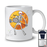 Skeleton Playing Badminton, Joyful Halloween Badminton Player Lover, Matching Sport Team T-Shirt