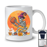 Skeleton Playing Basketball, Humorous Halloween Skeleton Basketball Player, Sport Playing Team T-Shirt