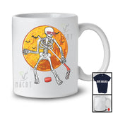 Skeleton Playing Ice Hockey, Joyful Halloween Ice Hockey Player Lover, Matching Sport Team T-Shirt