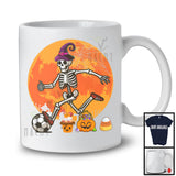 Skeleton Playing Soccer, Humorous Halloween Skeleton Soccer Player, Sport Playing Team T-Shirt