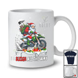 Sleigh All The Way; Fantastic Christmas Snow Christmas Santa Riding Dirt Bike; Family Group T-Shirt