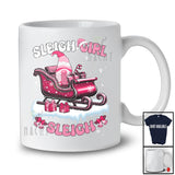 Sleigh Girl; Awesome Christmas Groovy Pink Gnomes Lover; X-mas Snowing Family Group T-Shirt