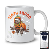 Sloth Squad; Lovely Halloween Sloth Pumpkin Cosplay; Sloth Animal Family Group T-Shirt