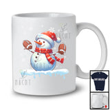 Snowman Playing Football; Fantastic Christmas Santa Snowman; Football Sport Player Team T-Shirt