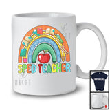 Sped Teacher; Colorful Rainbow School Things; Matching Sped Teacher Students Group T-Shirt