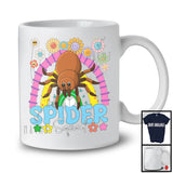 Spider Squad, Adorable Flowers Rainbow Animal Lover, Floral Matching Women Girls Group T-Shirt